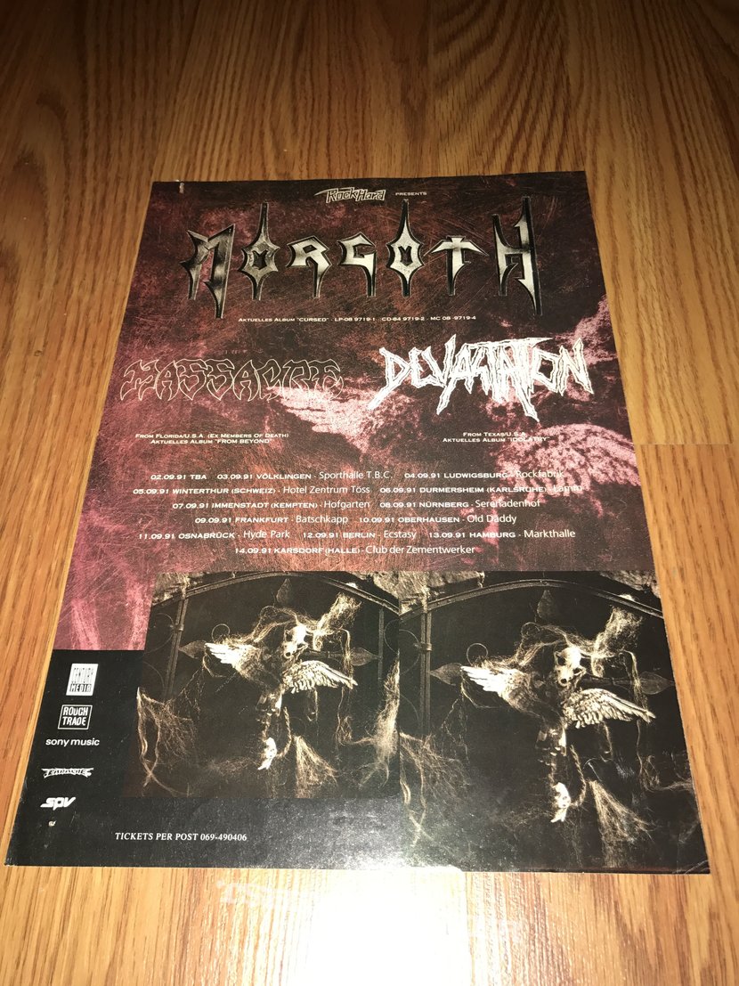 Morgoth / Massacre / Devastation - Tour Poster