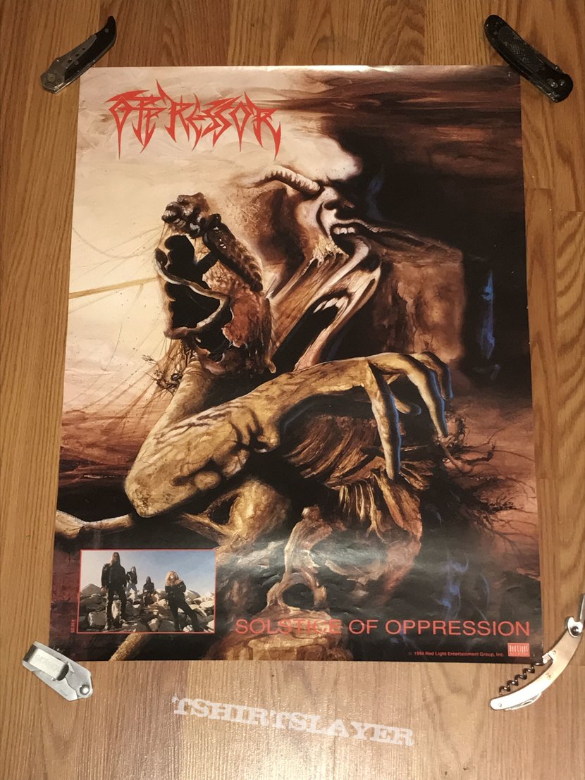 Oppressor - Solstice Of Oppression - Red Light Records - Promotional Poster