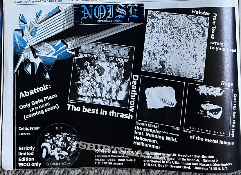 Celtic Frost - Poster Collection