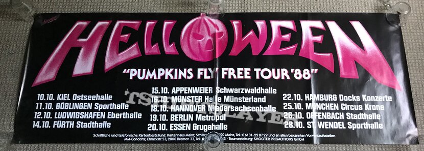 Helloween - &quot;Pumpkins Fly Free Tour 88/89&quot; - Poster Collection