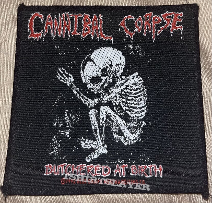 Cannibal Corpse - Butchered at Birth - Woven Patch