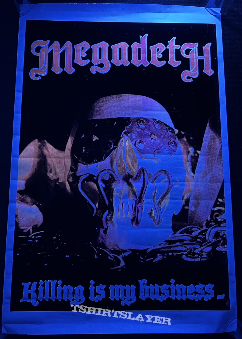 Megadeth - Killing Is My Business... and Business Is Good! - Blacklight poster