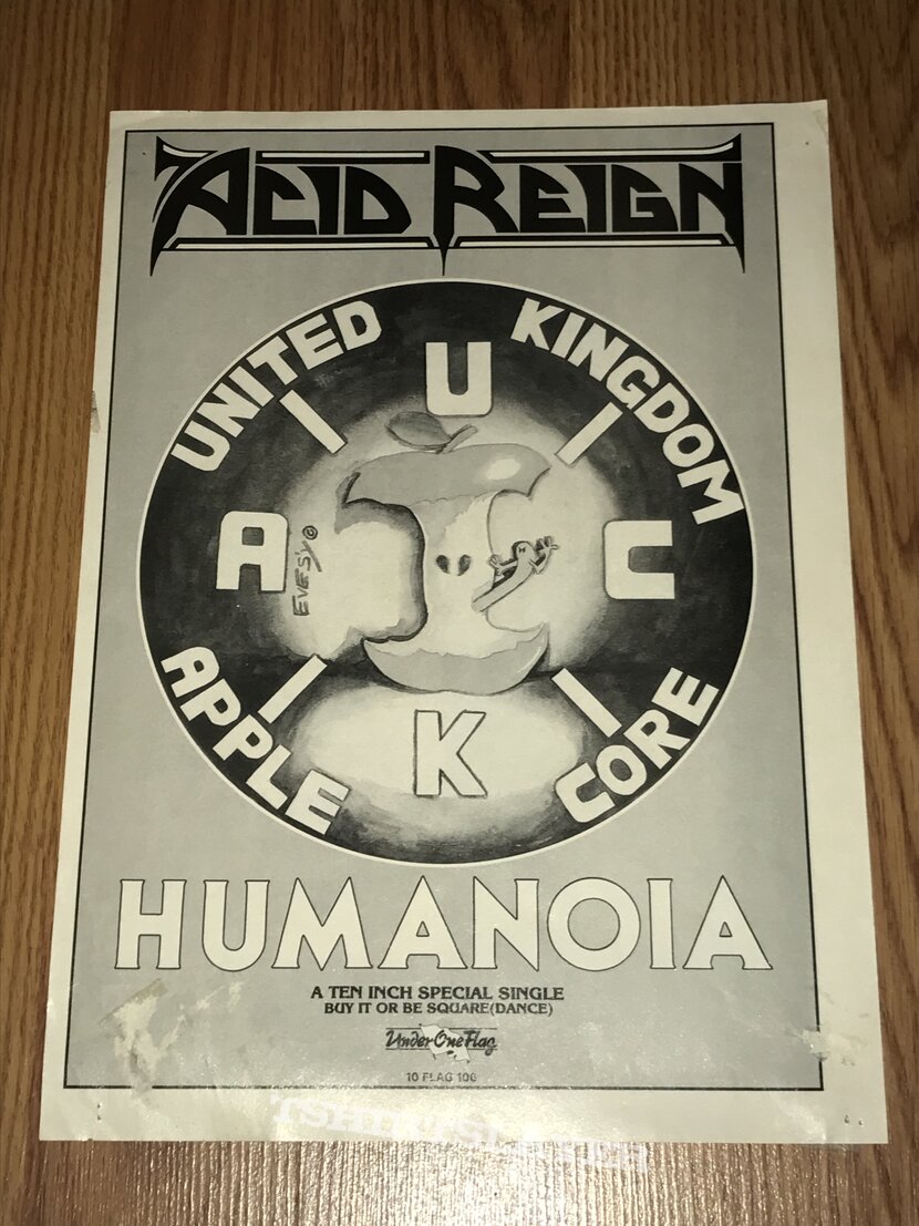 Acid Reign - Advertisements + Concert Poster