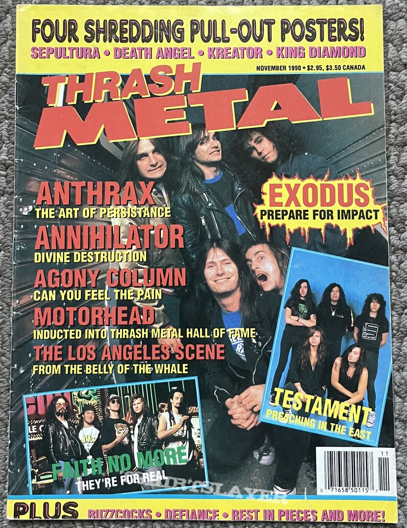 Exodus Thrash Metal - November, 1990