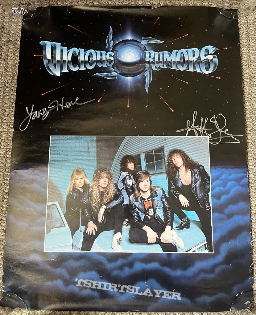 Vicious Rumors - Self-titled - Promotional Poster (Autographed)