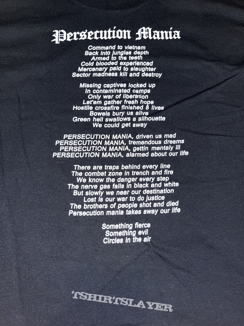 Sodom - Persecution  Mania shirt (reprint)