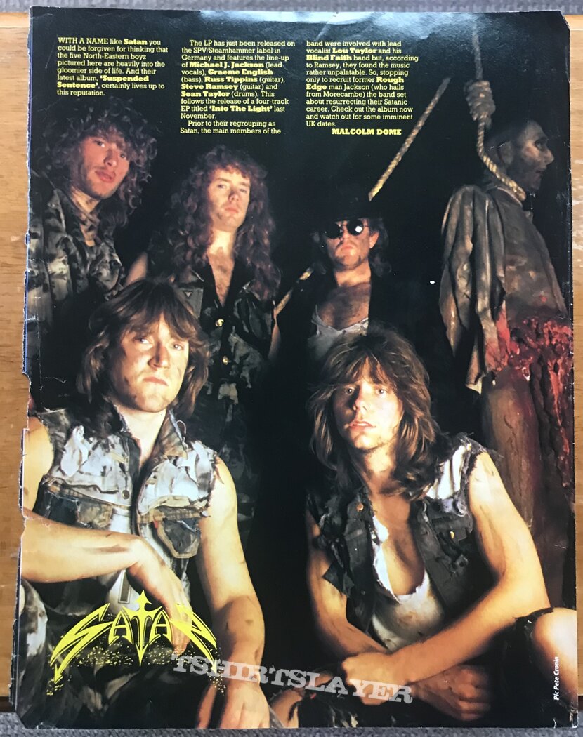 Satan - Band Pin-Up + Advertisement + Promo Poster + Post-Cards