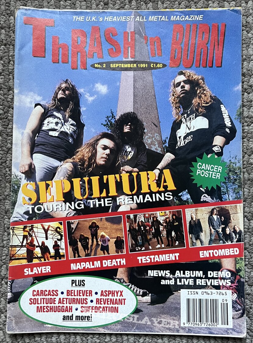 Sepultura Thrash ‘n Burn - No. 2 - September, 1991