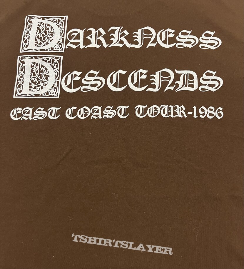 Dark Angel - Darkness Descends - East Coast Tour 1986 shirt (reprint)