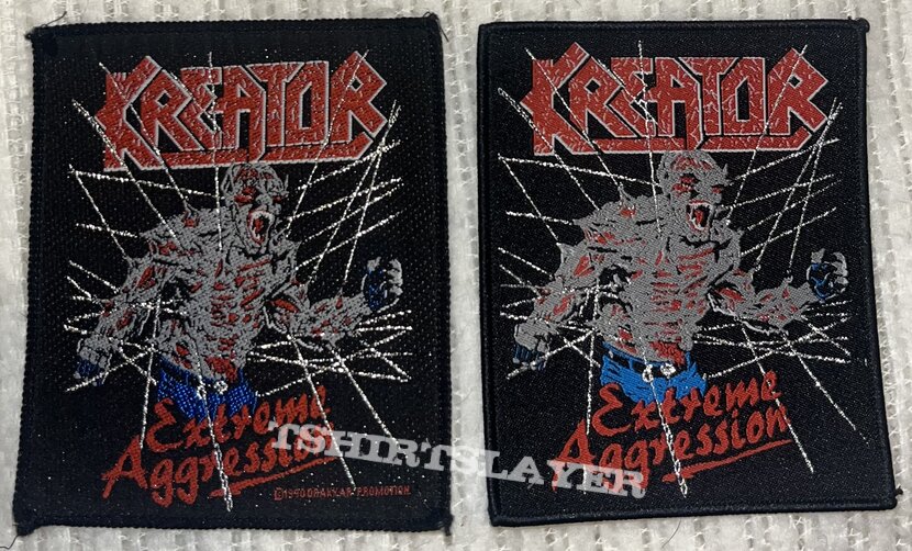 Kreator - Extreme Aggression - Original vs. Bootleg - Woven Patches