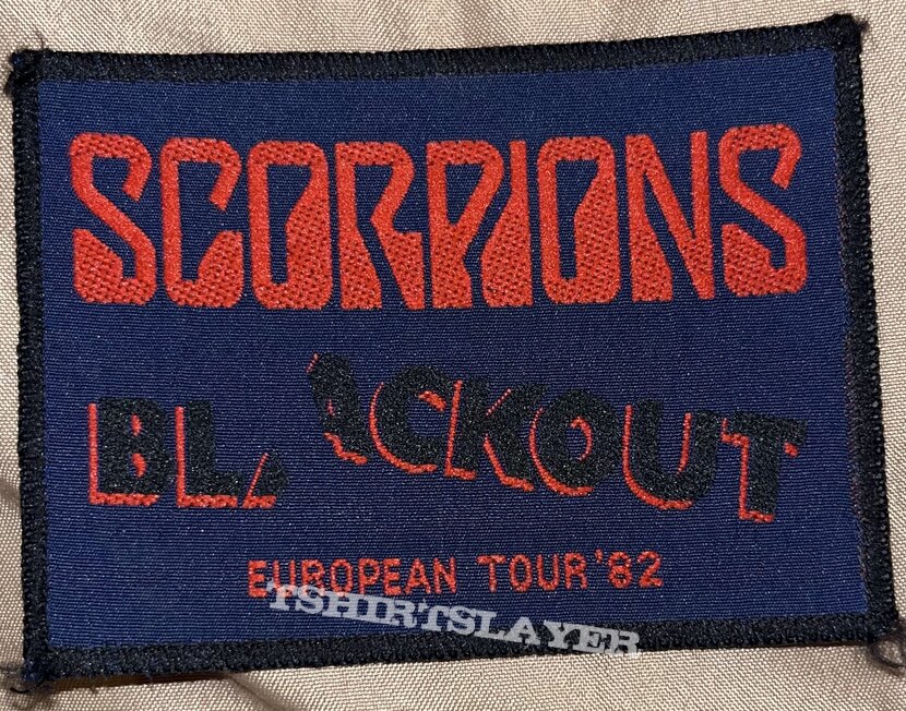 Scorpions - Blackout - European Tour ‘82 - Woven Patch