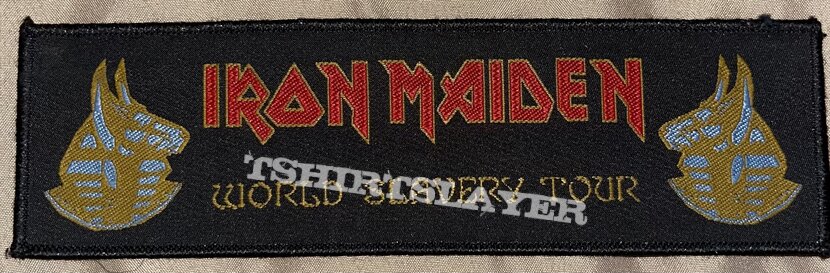 Iron Maiden - World Slavery Tour - Woven Strip Patch