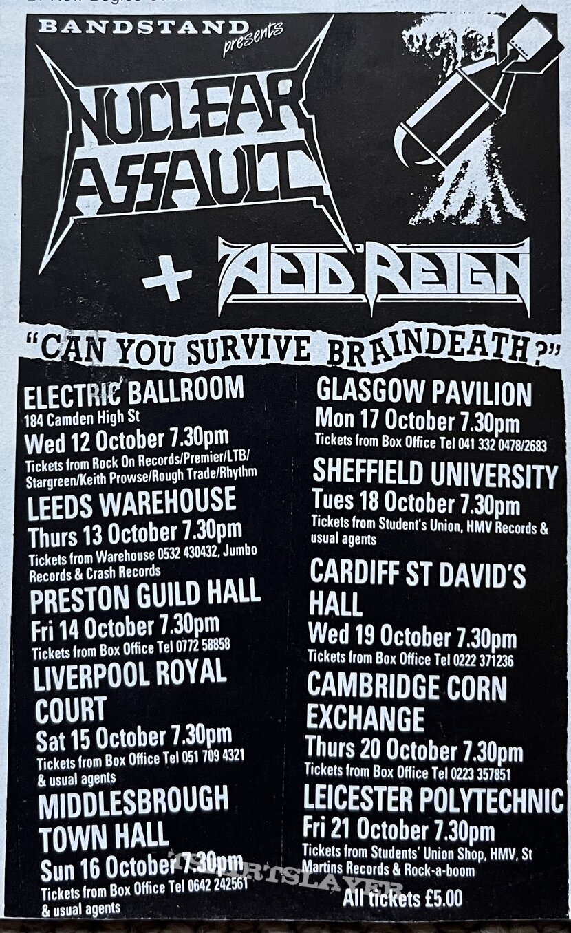 Acid Reign - Advertisements + Concert Poster