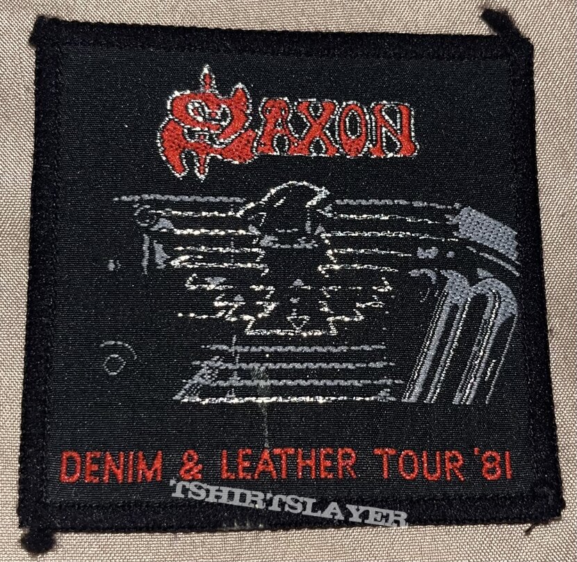 Saxon - Denim &amp; Leather Tour ‘81 - Woven Patch