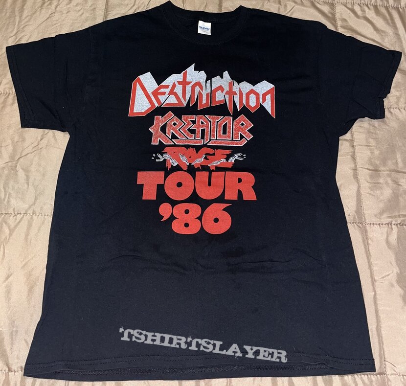 Destruction Hell Comes to your Town ‘86 Tour shirt (reprint)