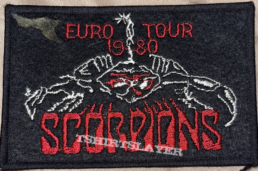 Scorpions - Euro Tour 1980 - Embroidered Patch