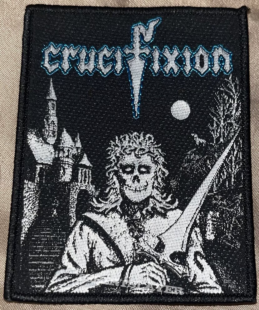 Crucifixion - Green Eyes - Woven Patch Crucifixion - Green Eyes - Woven Patch