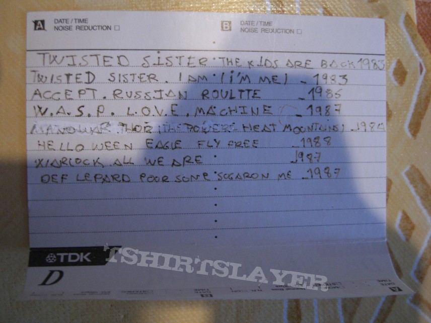 Twisted Sister Heavy Metal Tape 