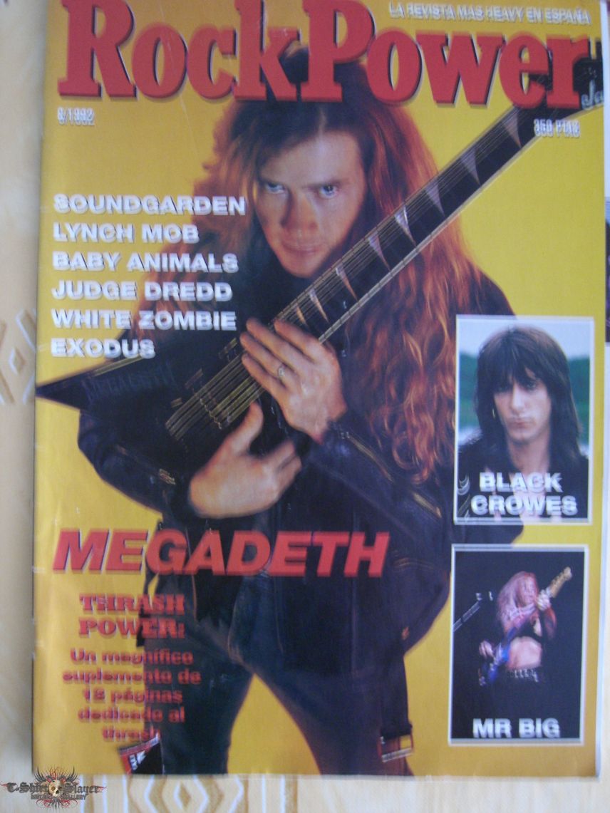 Megadeth Spanish Metal Megazines/Catalogs 89 - 95