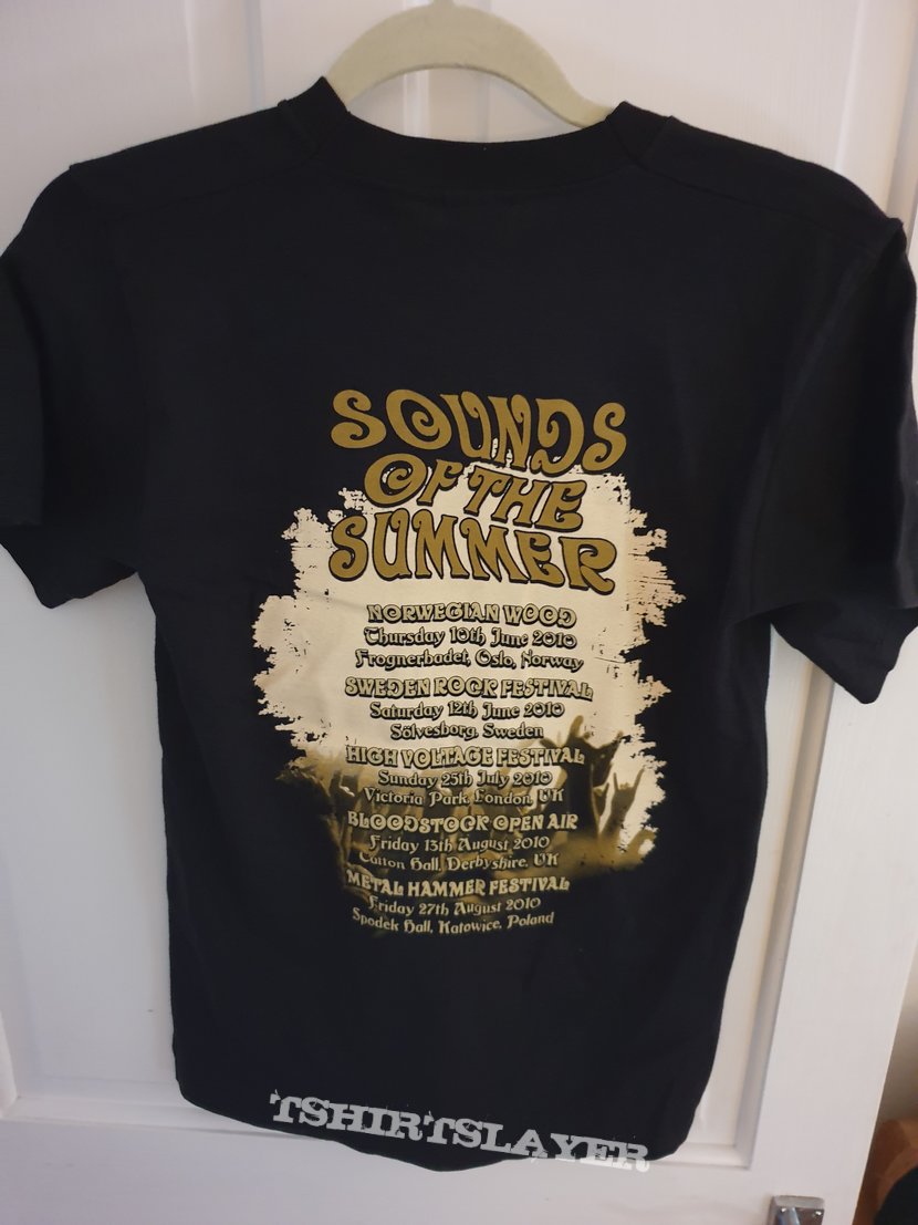 OPETH Small 36/38 &#039;SOUNDS OF THE SUMMER Tour 2010&#039; T Shirt new 