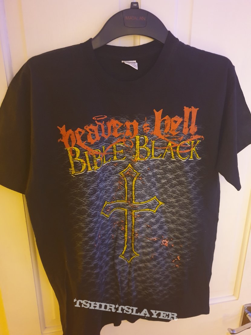 Heaven &amp; Hell T-Shirt Medium Mens World Tour 2009 &#039;Black Bible&#039;s New
