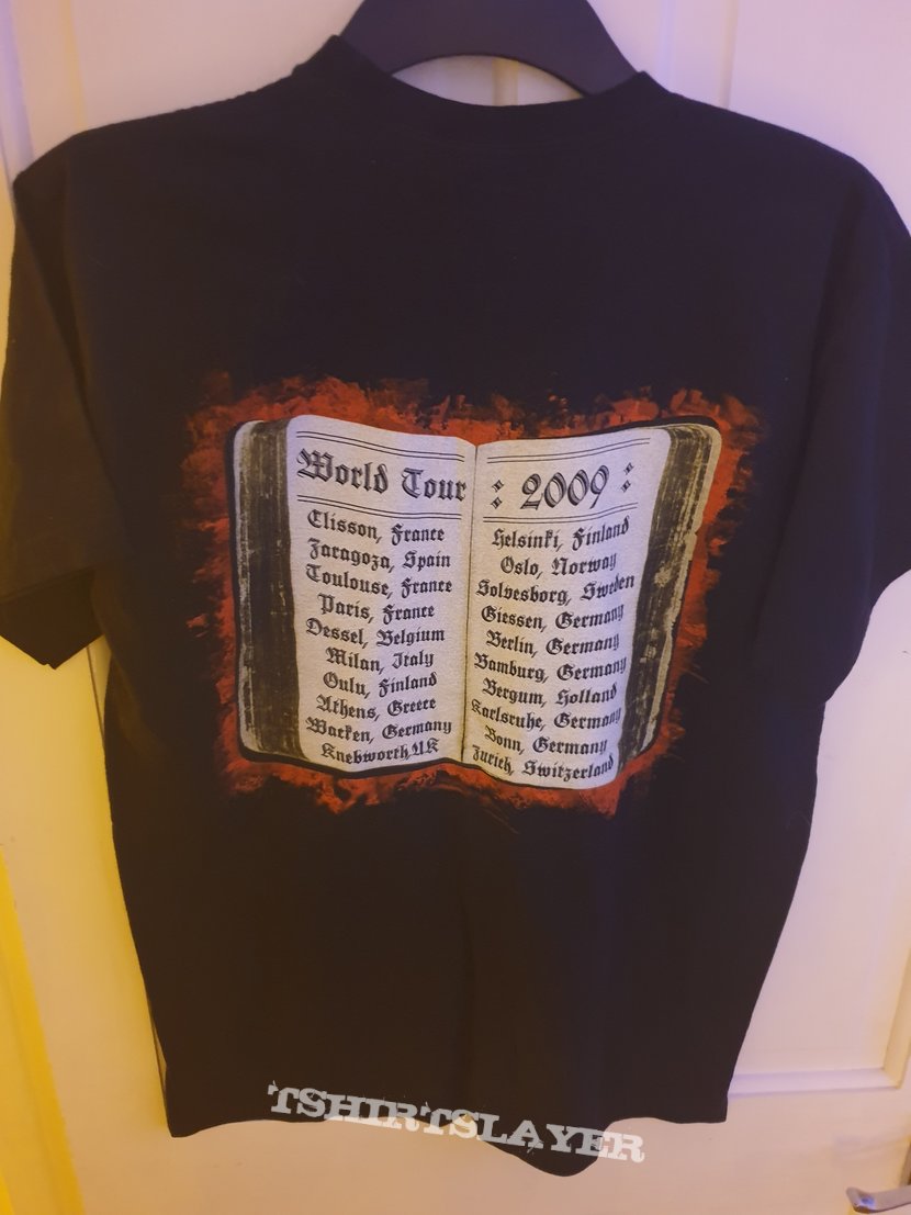 Heaven &amp; Hell T-Shirt Medium Mens World Tour 2009 &#039;Black Bible&#039;s New