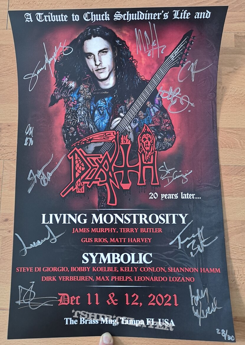 Death Tribute Show Poster Singed 