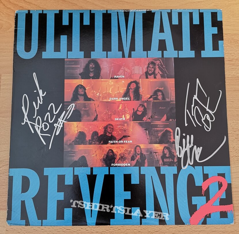 Death - Ultimate Revenge 2 Lp singed by Rick Rozz DeLillo, Terry Butler and Bill Andrews 