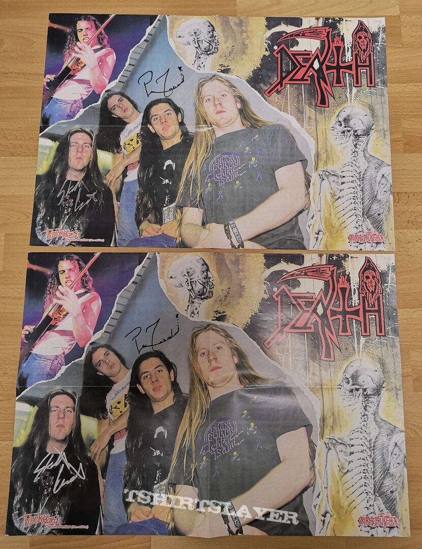 Death - Human Poster Singed by Scott Carino and Paul Masvidal 