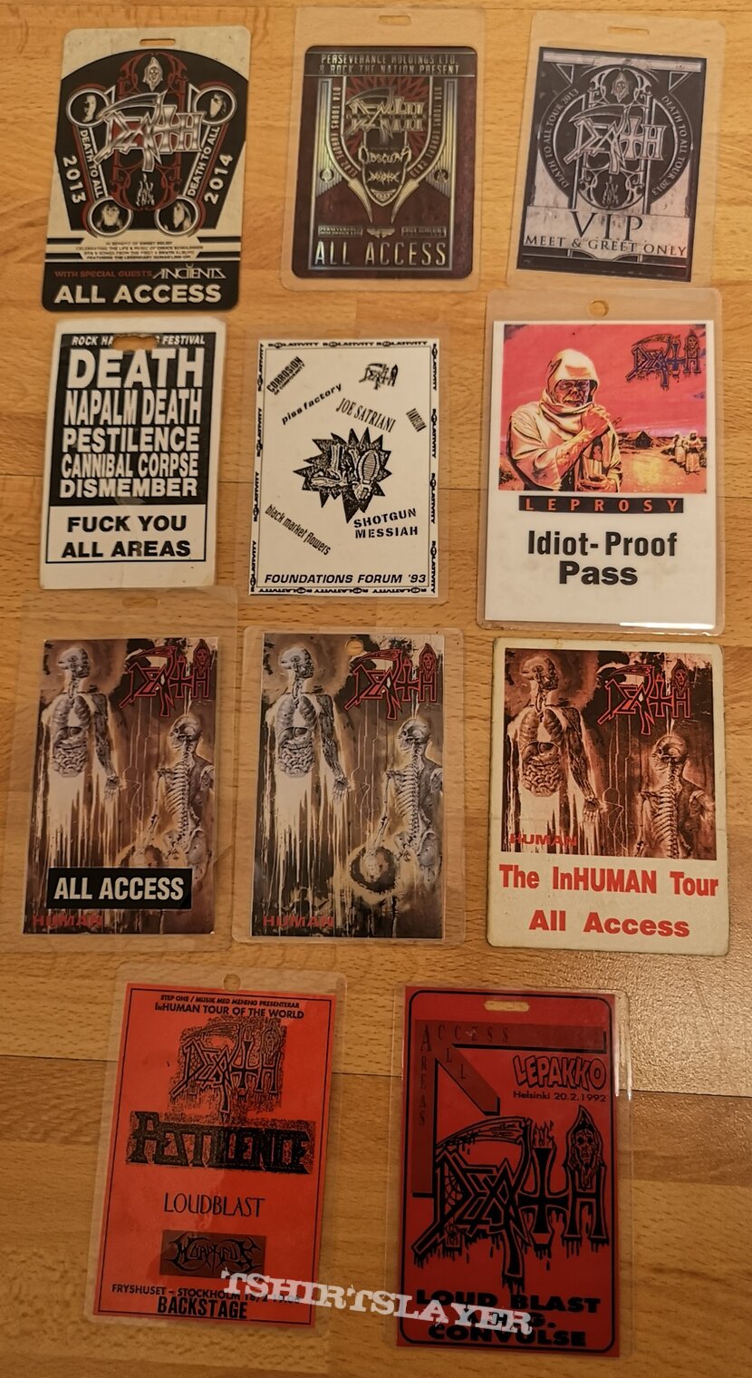 Death - Human / Death to all  Tour Passes 