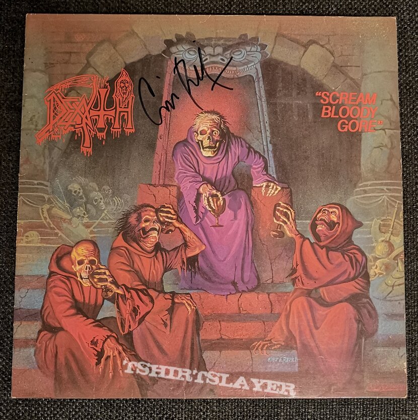 Death - Scream Bloody Gore LP singed 