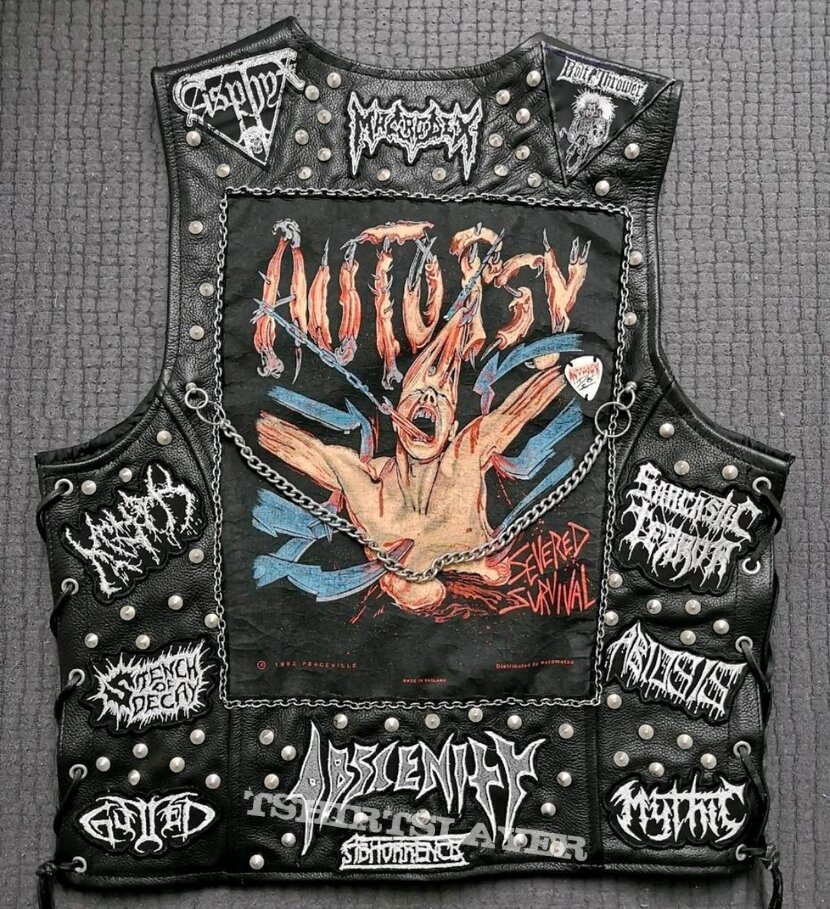 Autopsy Death Metal Leather vest 
