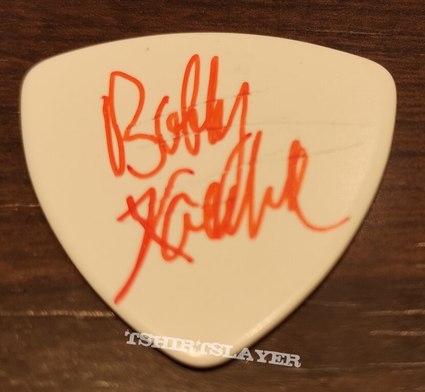 Death  Bobby Koelble  Guitar Pick singed 