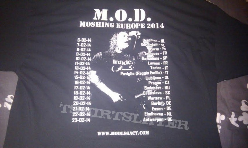 M.O.D. 2014 tourshirt