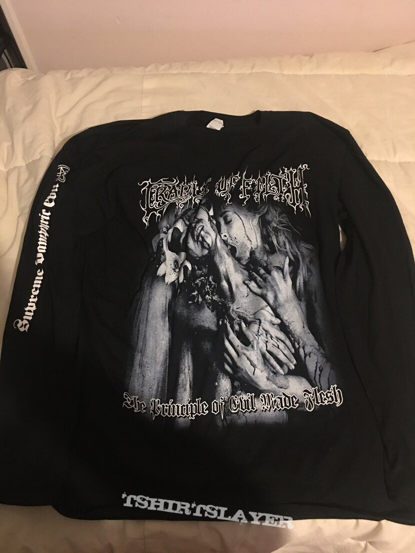 T-shirt longsleeve Cradle of filth « the principal of evil made flesh »