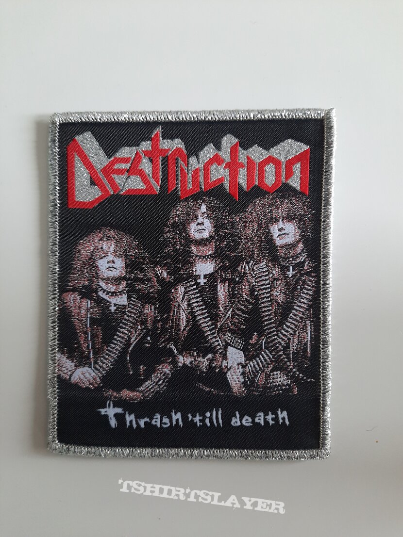 Destruction Thrash &#039;till Death Woven Patch