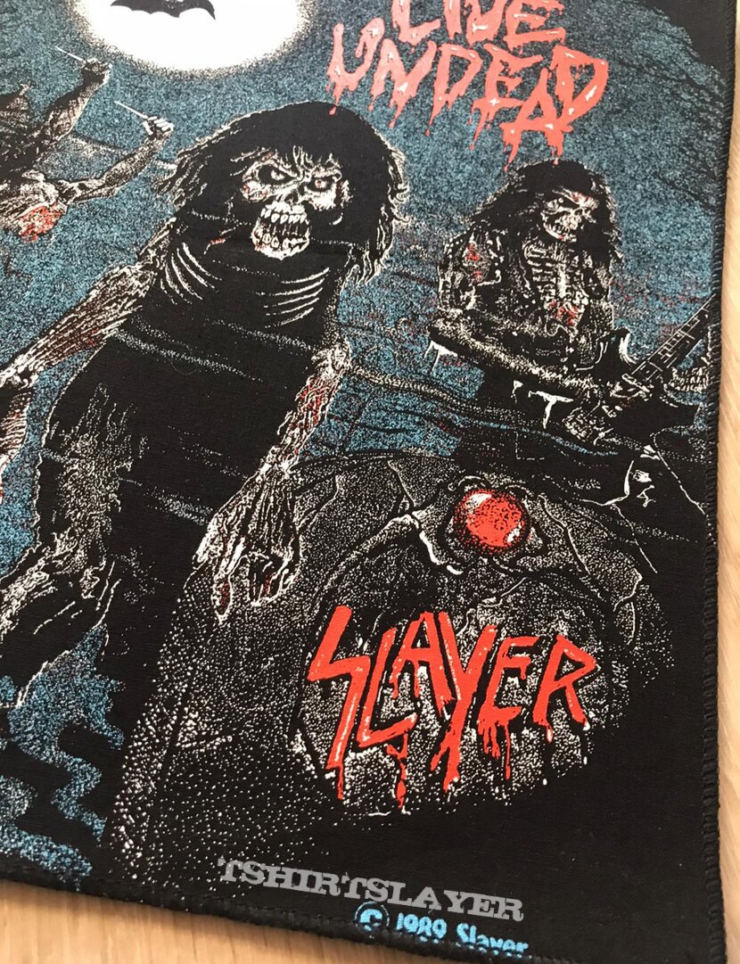 Slayer live undead backpatch