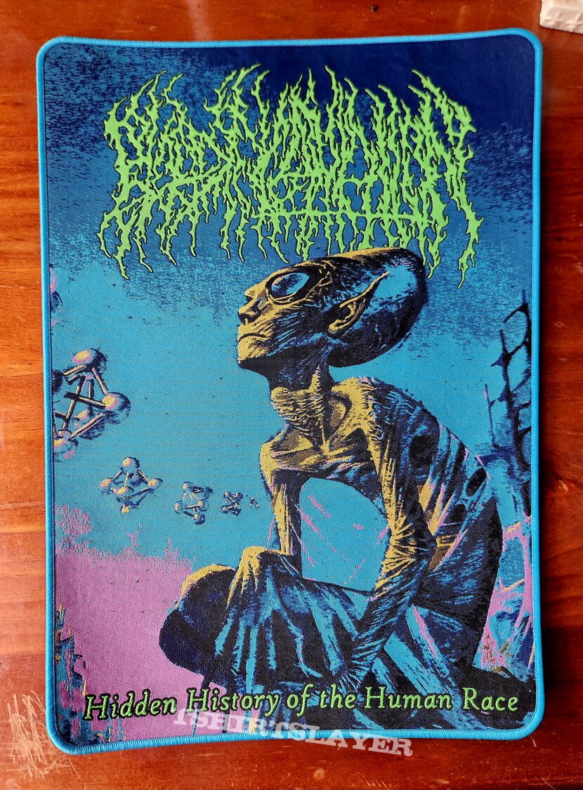 Blood Incantation - Hidden History.......Backpatch (Blue Border)