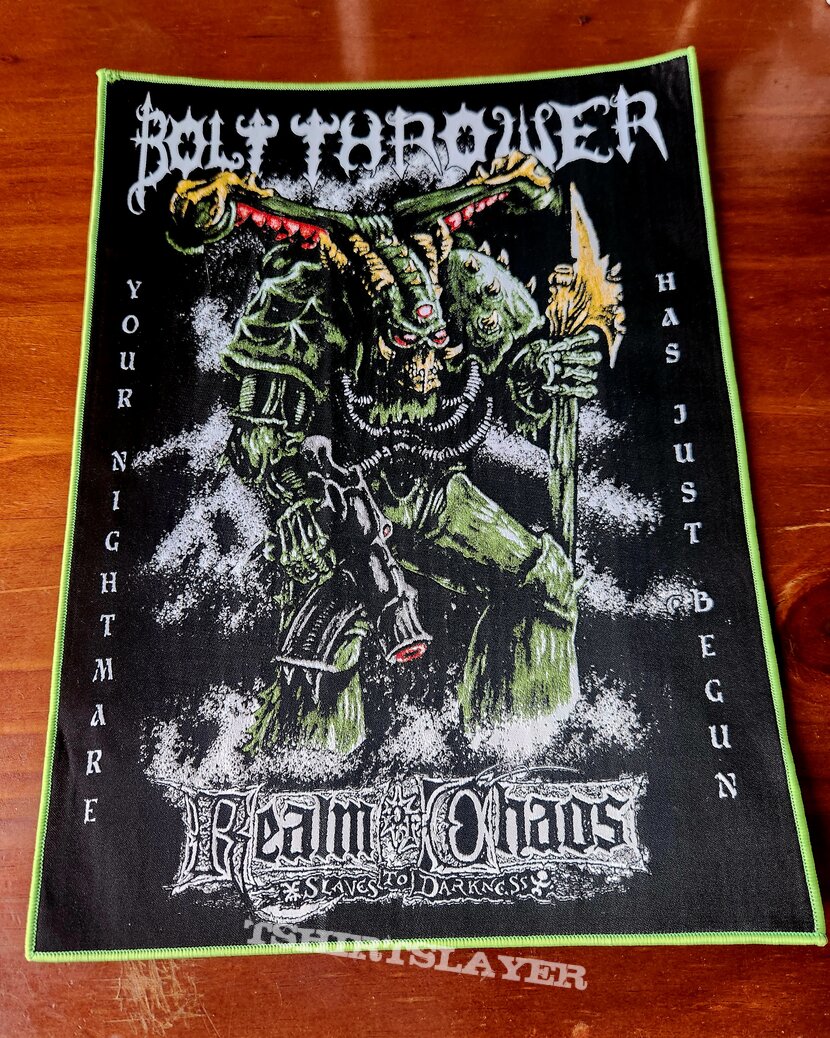Bolt Thrower - Realm Of Chaos Backpatch 