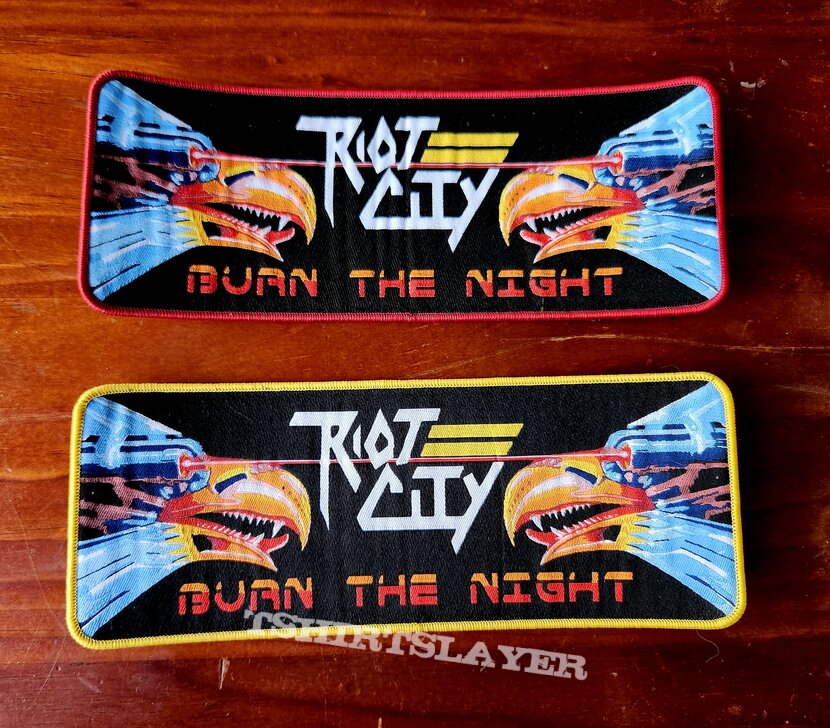 Riot City - Burn The Night Strip Patches