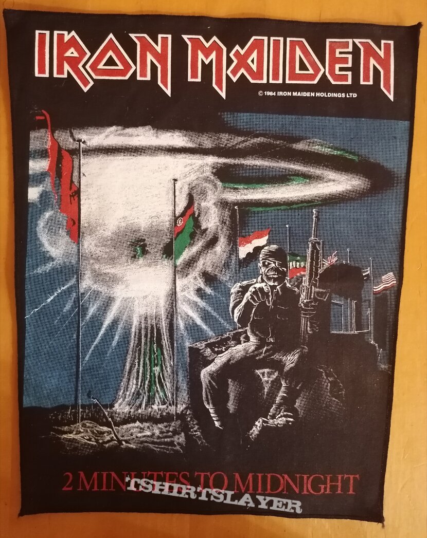 Iron Maiden backpatch 2 minutes to midnight