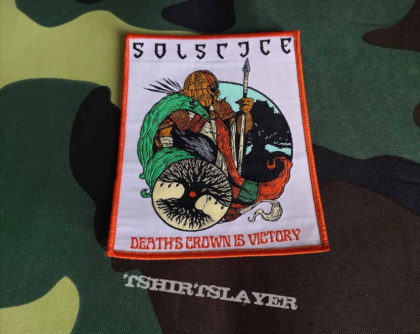 Solstice &quot;Death&#039;s Crown is Victory&quot; Official Woven Patch