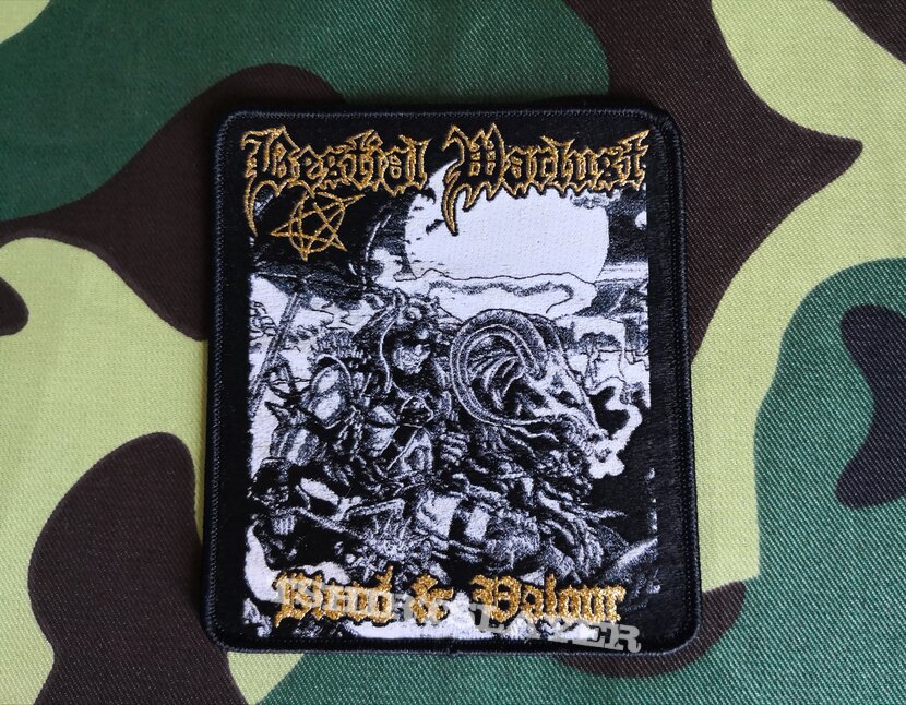 Bestial Warlust &quot;Blood &amp; Valour&quot; Official Woven Patch