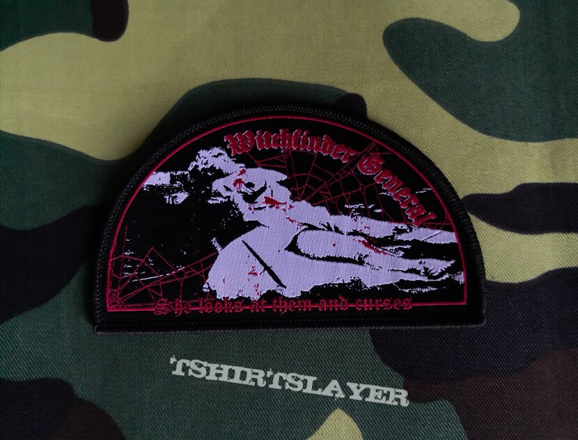 Witchfinder General &quot;She looks at them and curses&quot; Woven Patch