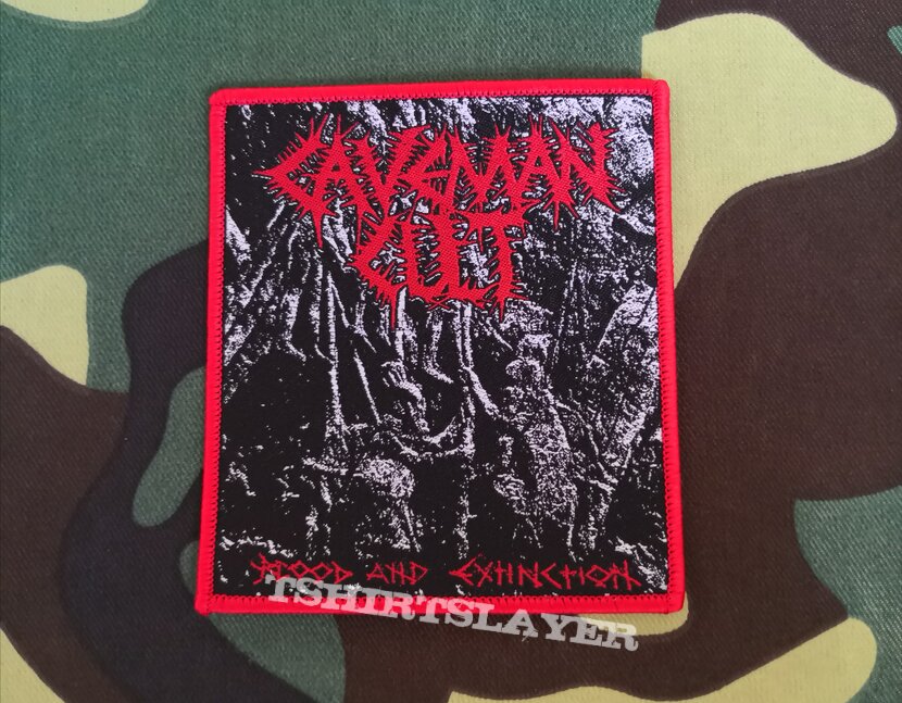 Caveman Cult &quot;Blood and Extinction&quot; Official Woven Patch
