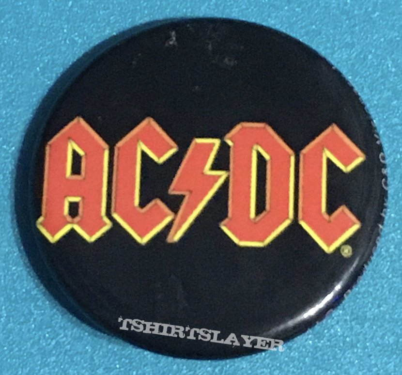 [Rock] AC/DC Red &amp; Yellow Logo Pin