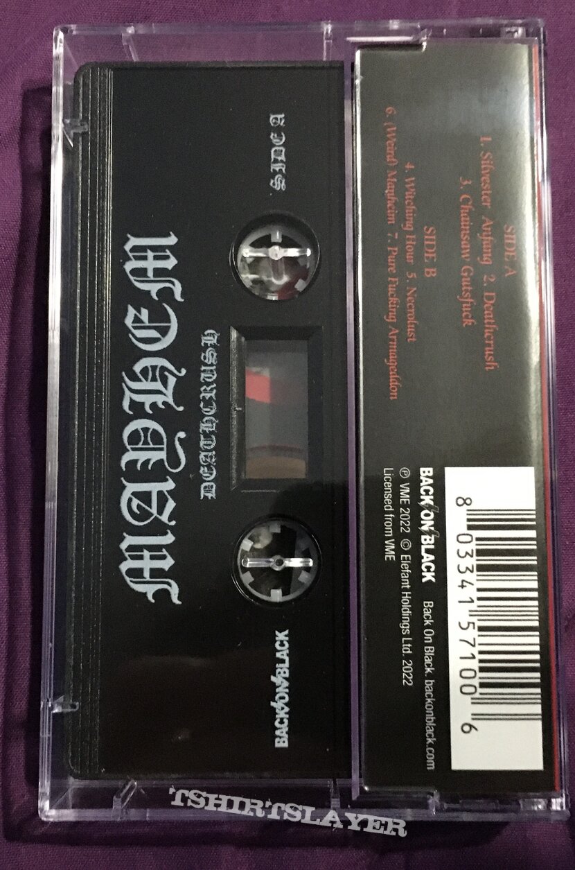 &quot;Mayhem - Deathcrush&quot; Cassette Tape (Reissue) [Back On Black] [2022]