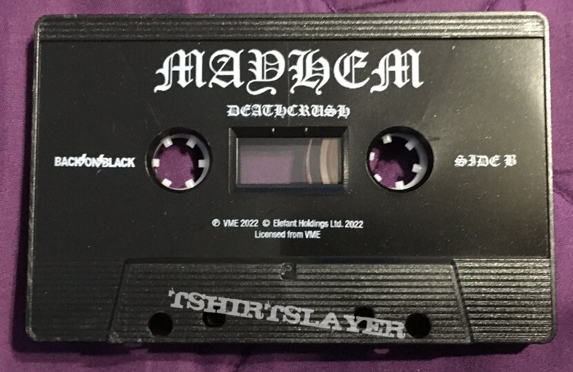 &quot;Mayhem - Deathcrush&quot; Cassette Tape (Reissue) [Back On Black] [2022]