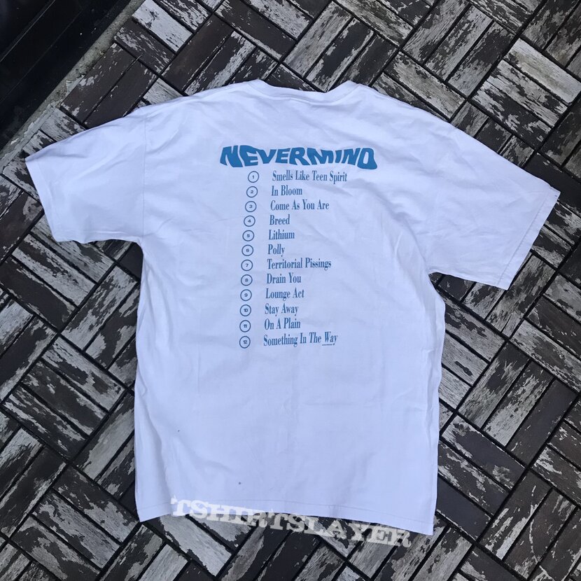 Nirvana Nevermind Tracklisting Vintage T-Shirt