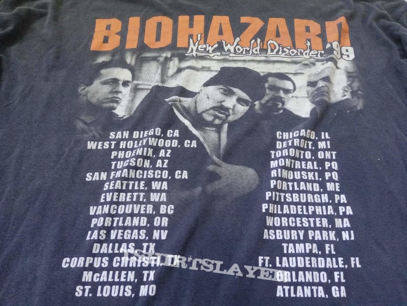 Biohazard​ ​New​ World​ Disorder T​shirt​ 90s